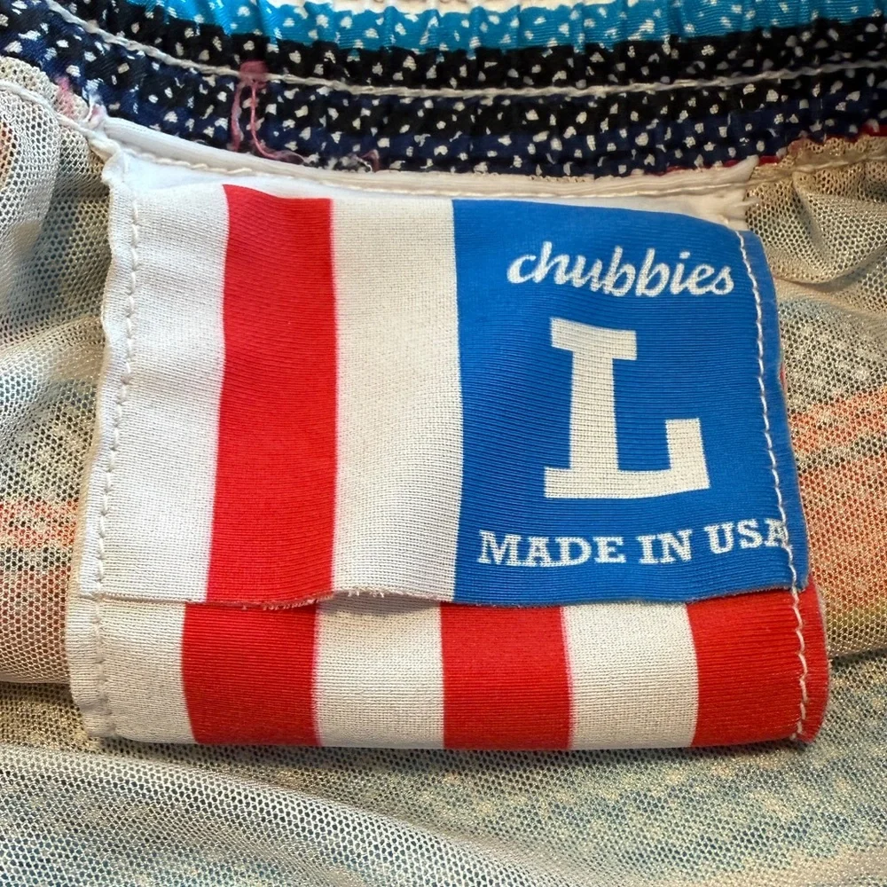 Chubbies classic iconic 80s beach days retro style swim trunk with liner
